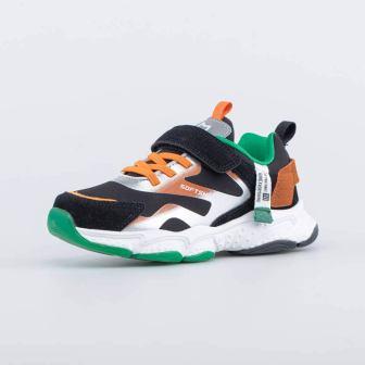 КОТОФЕЙ 644375-73 чер-зел полуботинки школьные, р.31-37 (поступление 27.04.2023г.) цена 3200руб.