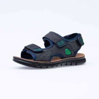 КОТОФЕЙ 522079-71 син-зел туфли летние дошкольно-школьные нат. кожа, 30-35 (поступление 15.07.2020г.)  цена  2490руб.