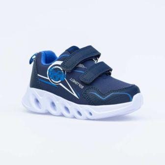 КОТОФЕЙ 344291-71 синий полуботинки малодетско-дошкольные Комбинирован., 25-30 (поступление 15.07.2020г.)  цена  2100руб.