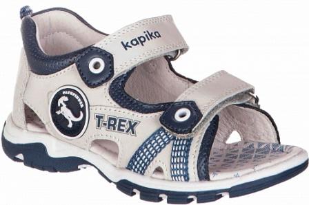 с 25 по 29  KAPIKA Туфли летние р.25-29  32501к-5 (св.серый) (поступление 05.05.2021г.) цена 2900руб.