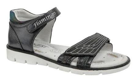 FLAMINGO Туфли летнии дет.арт. 221S-Z6-2776 (12) (р.31-36) черный (13113) цена 1650руб.
