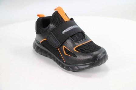 BADEN  KPH002-190 Кроссовки школьные,текстиль/текстиль, чёрный (KID12) (120424) цена 1950руб.