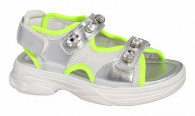 O KIDS 21-643A/10 Туфли летние открытые детские TM"INDIGO KIDS" (Серебристый, 10, 34-38)  (поступление 02.05.2020г.)  цена  2250руб.
