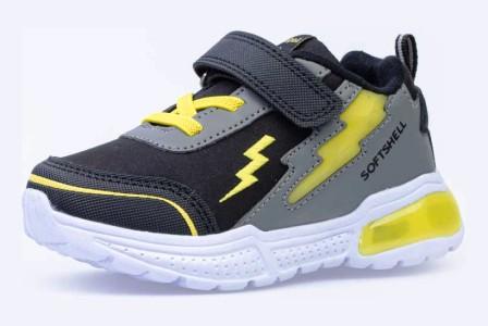 КОТОФЕЙ 344276-72 чер-сер полуботинки малодетско-дошкольные комбинирован. (поступление 26.03.2021г.) цена 2400руб.