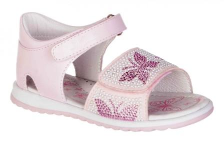 с 23 по 27 KAPIKA Туфли летние р.23-27  32616к-1 (розовый) (поступление 05.05.2021г.) цена 2450руб.