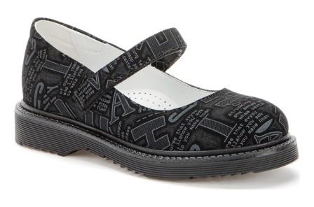 BETSY 918303/05-03 черный/т.серый детские (для девочек) туфли (поступление 27.07.2021г.) цена 2100руб.