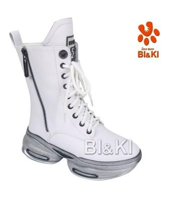 BI&KI Зима A-B00892-A Полусапоги р.33-38 Белый (поступление 30.09.2021г.) цена 4600руб.