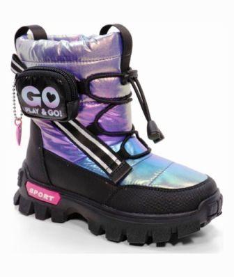 INDIGO KIDS Зима 62-0015B/10 Ботинки детские (перламутр), р.27-32 (поступление 02.11.2021г.) цена 3300руб.