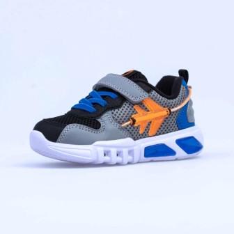 КОТОФЕЙ 344354-12 чер-сер-син полуботинки малодетско-дошкольные комбинирован. (поступление 26.03.2021г.) цена 2300руб.