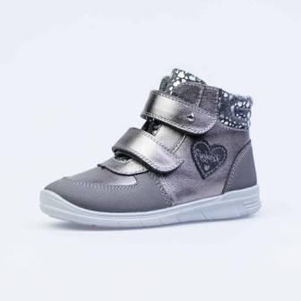КОТОФЕЙ 352291-31 серебрист. ботинки малодетско-дошкольные Нат. кожа, 25-29 (поступление 09.02.2021г.) цена 3100руб.
