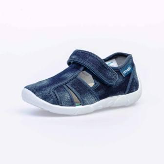 с 26 по 31 КОТОФЕЙ 421044-15 синий туфли летние дошкольные текстиль, 26-31 (поступление 05.03.2021г.) цена 920руб.