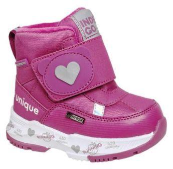 Ботинки детские Waterproof TM"INDIGO KIDS" р.23-27  71-0001C малиновый (поступление 18.09.2023г.) цена 4250руб.