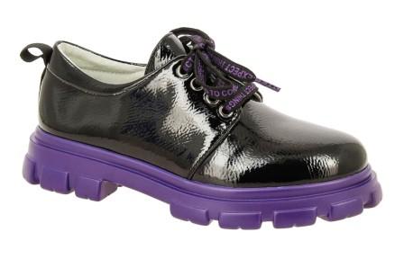 KENKÄ TQV_11242-74_black-violet полуботинки (поступление 19.08.2021г.) цена 2550руб.