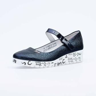 КОТОФЕЙ 733007-22 синий полуботинки школьно-подростковые искуств.кожа, 36-39 (поступление 15.07.2020г.)  цена  2350руб.