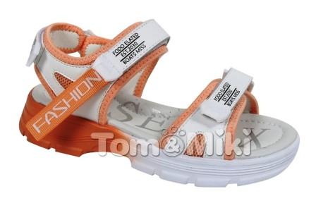 Tom&Miki Сандалии р.33-38 артикул  B-9233-C оранжевый (поступление 28.04.2021г.) цена 1700руб.